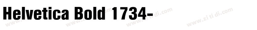 Helvetica Bold 1734字体转换